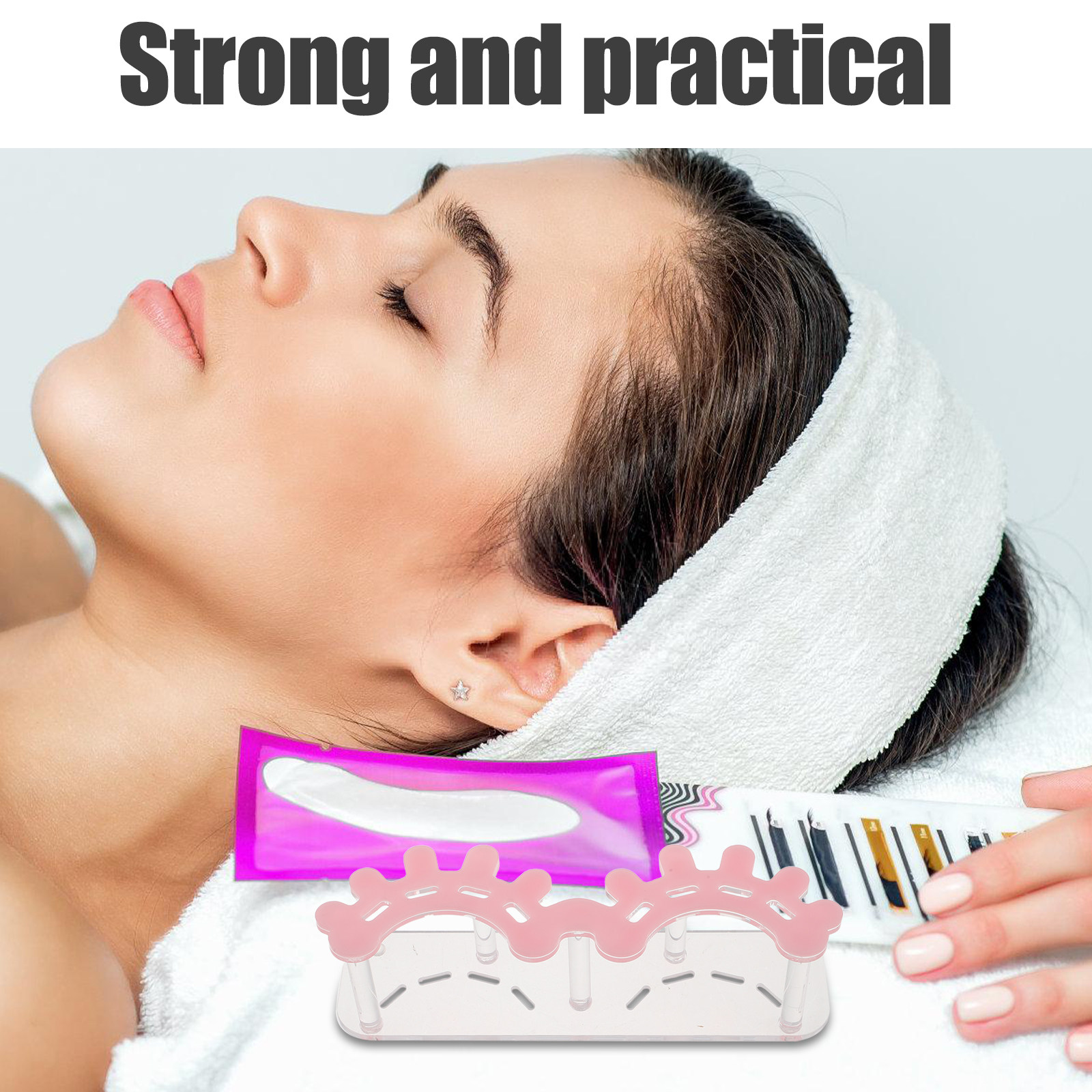 Eyelash Extension No 8 - Akrilik Kirpik Cımbızı Düzenleyici 8 Bölmeli