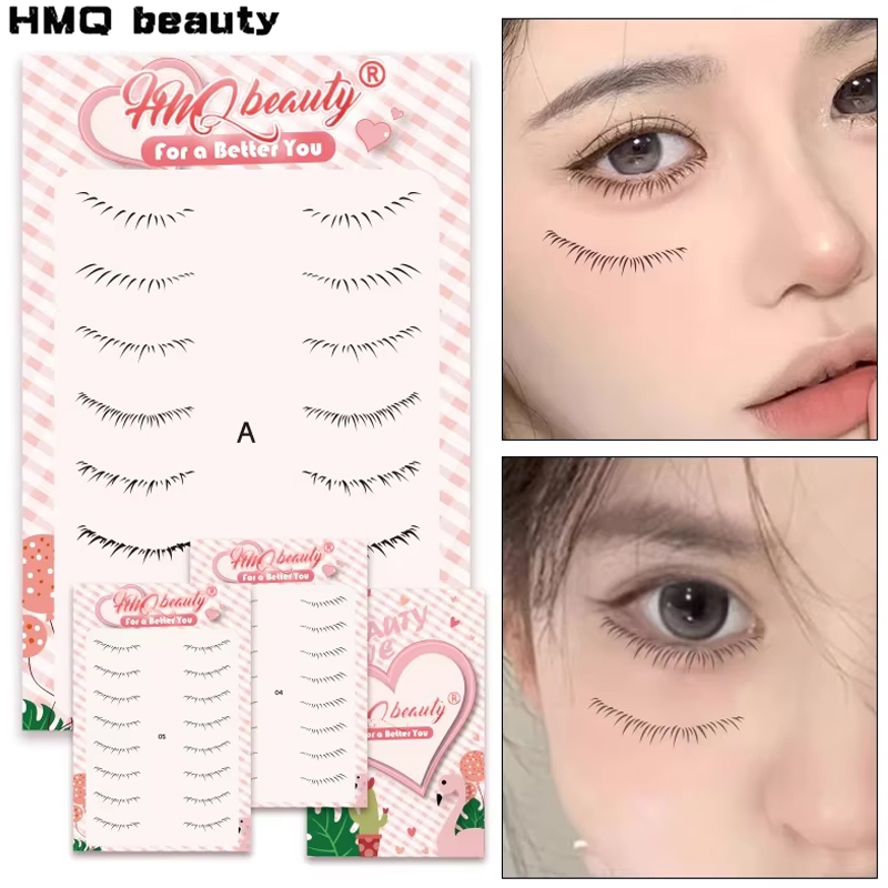 Eyelash Extension No 8 - 8Pairs Kirpik Altında Çıkartmalar Dövme Simülasyon