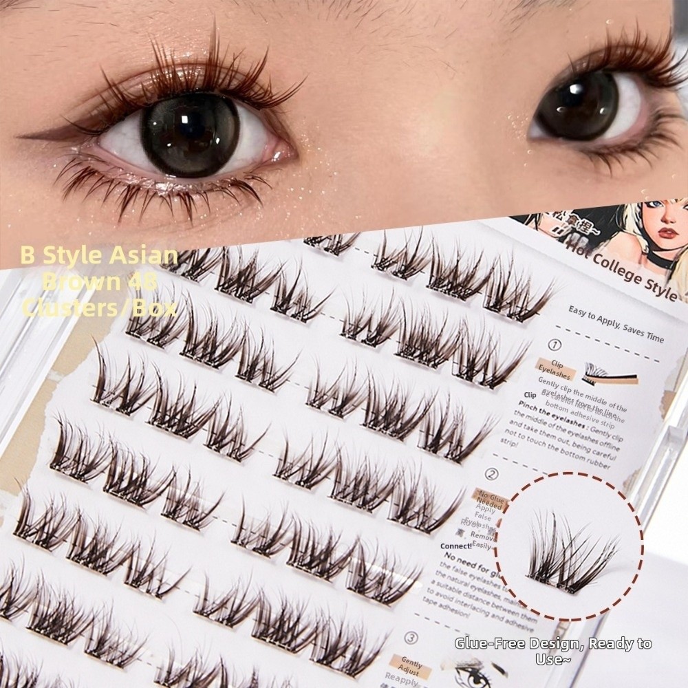 Eyelash Extension No 8 - Kalın Kendinden Yapışkanlı Takma Kirpikler 13MM