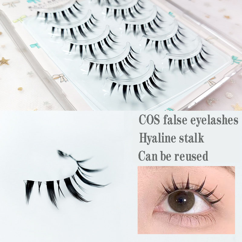 Yeni stil 5Pairs kadınlar doğa - Eyelash Extension Japanese Style incelemesi ve fiyatı